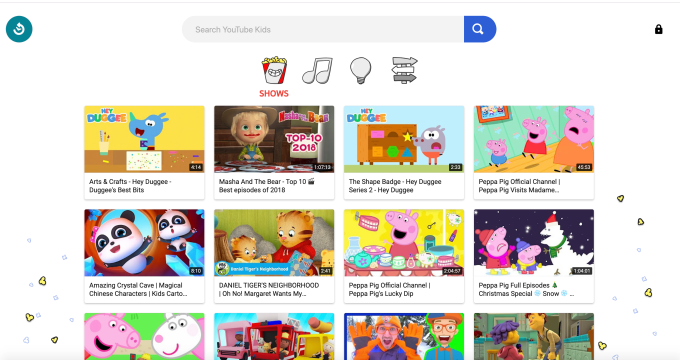 يحصل تطبيق يوتيوب للأطفال "YouTube Kids" على موقع الويب الخاص به