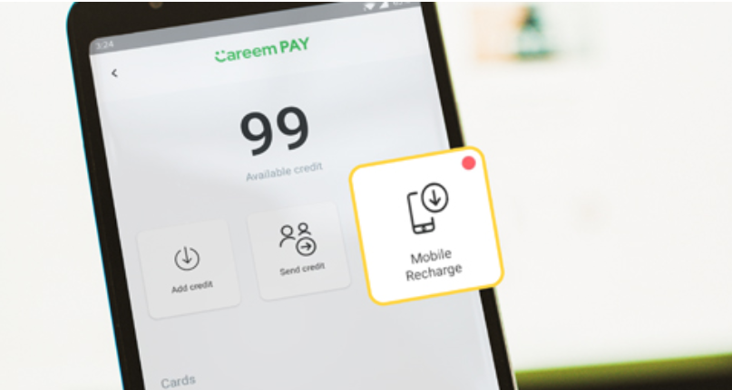 كريم تطلق خدمة شحن رصيد الهواتف المحمولة عبر محفظتها Careem Pay